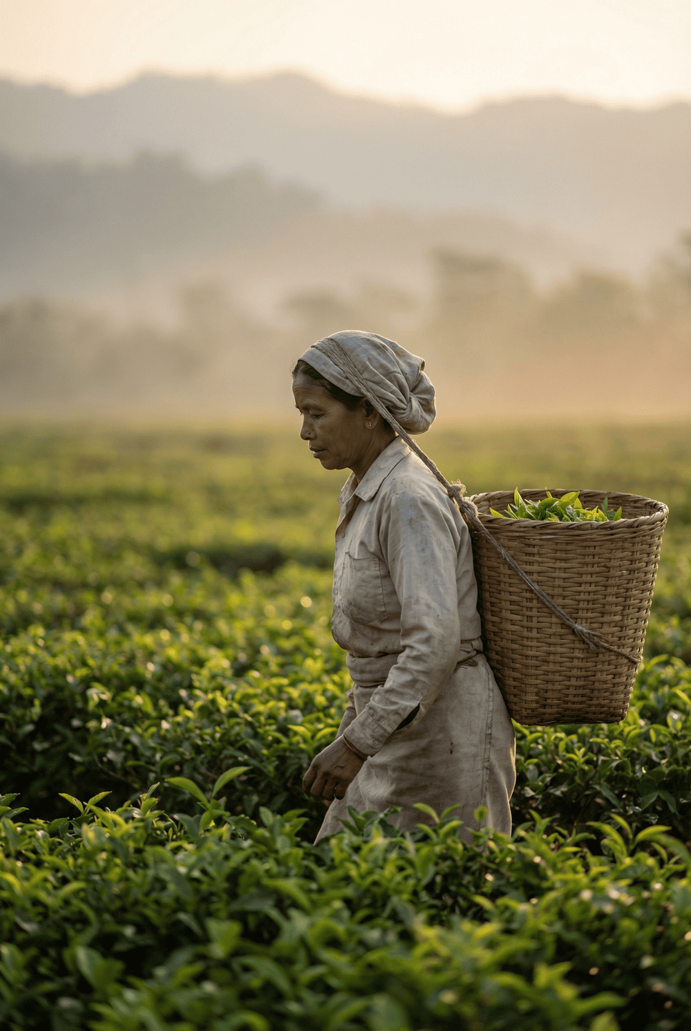 Tea plantation worker